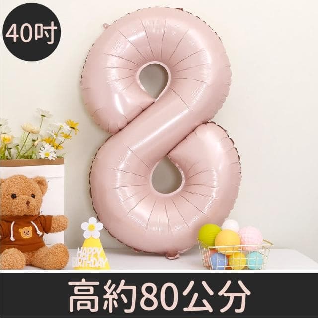 12H快速出貨 (氣球快易送) 40吋藍粉數字氣球 70公分 藍色數字氣球 粉色數字氣球 氣球 數字0-9 生日派對 生日氣球