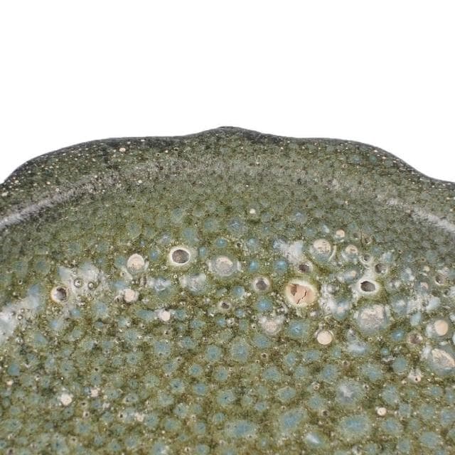 《博古珍藏》宋 官窯綠釉花口洗 早期收藏 老件瓷器