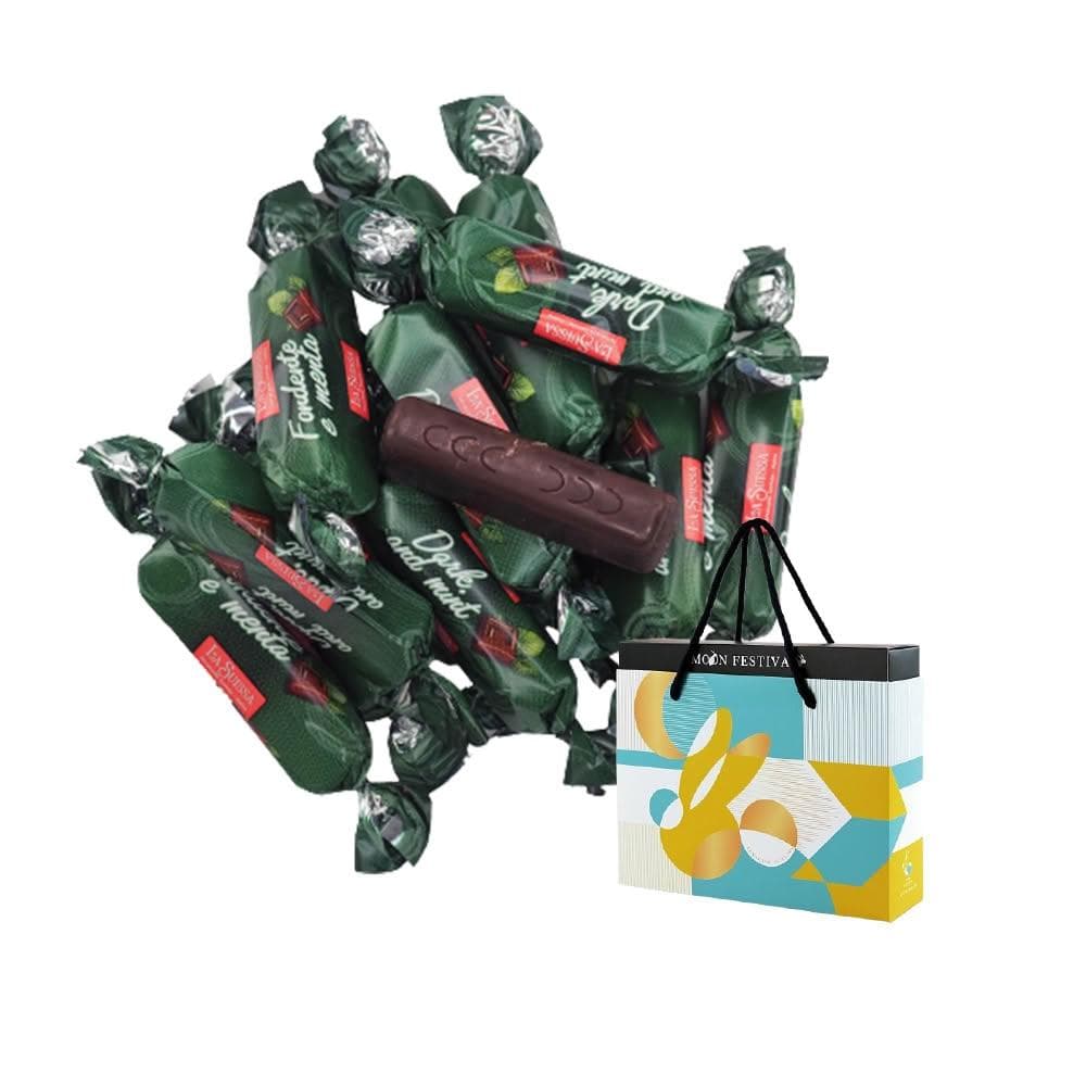 【甜園】LA SUISSA 義大利 薄荷條巧克力 200gx1盒(巧克力、蘿莎巧克力、薄荷巧克力、健身、登山)