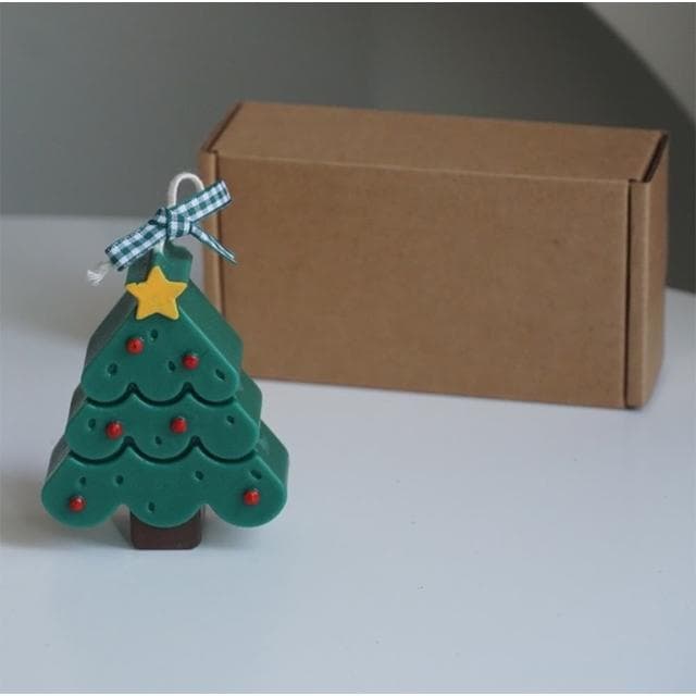 【Warm House Decor 暖和家居】韓系ins風薑餅人蠟燭(聖誕結佈置 聖誕交換禮物 節慶小裝飾 聖誕交換禮物 可愛小蠟燭 聖誕蠟)