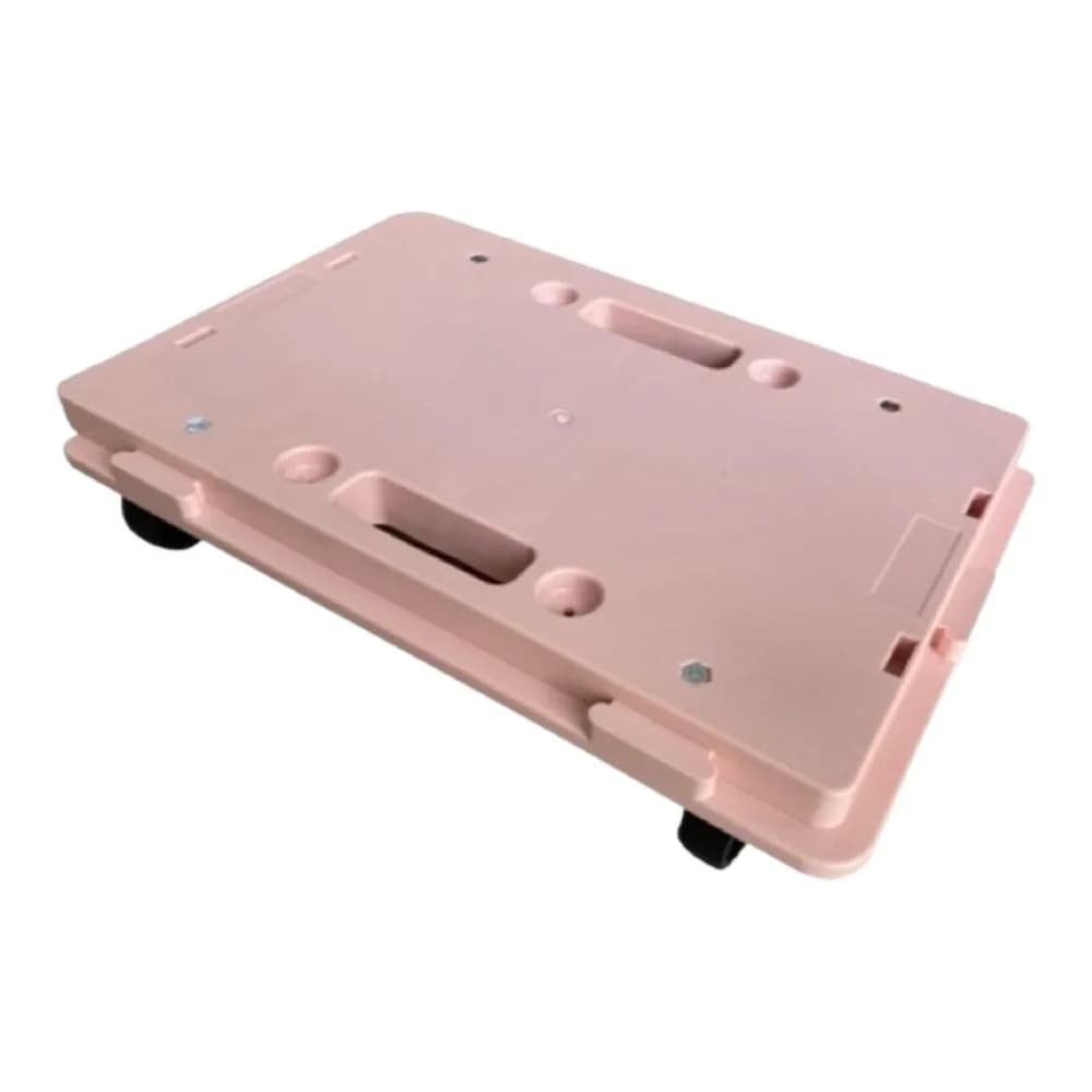 (台灣湧利)MIT台車 KT-609 粉 組合式平板車 烏龜車 除濕機台車 盆栽植物台車 趴地車 拖板車 搬運車 超商限3台(台車 烏龜車)