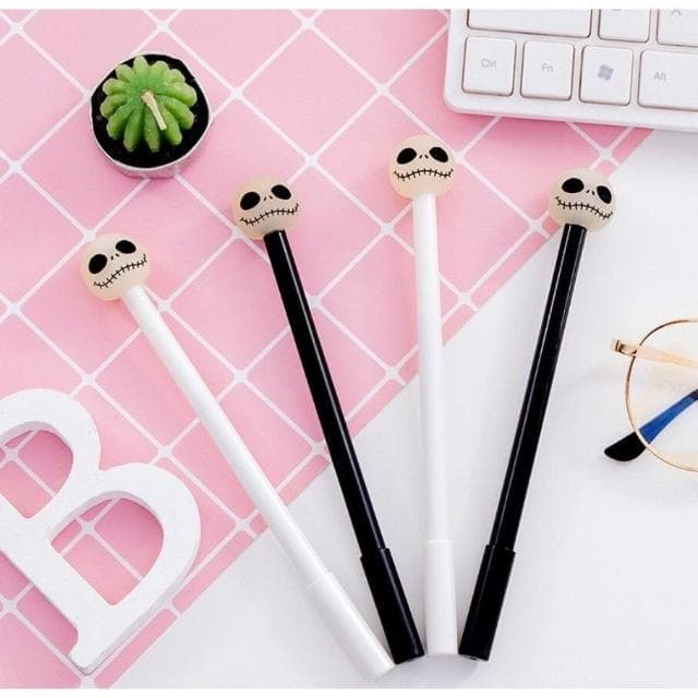 夜光骷髏筆 萬聖節 造型筆 搞笑趣味 韓風可愛創意 仿真筆 婚禮小物 交換禮物