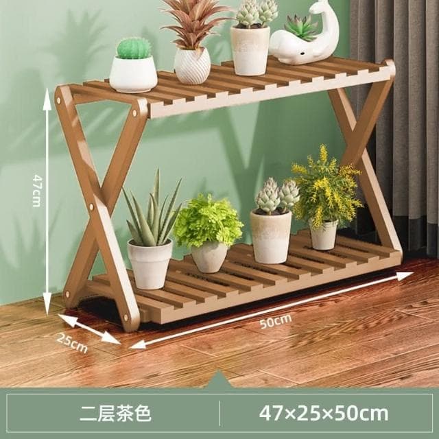 材質保證 陽臺花架子室內多層實木客廳傢用置物架多肉綠蘿花盆架裝飾植物架花架子 傢用盆栽 盆栽花架 多層花架