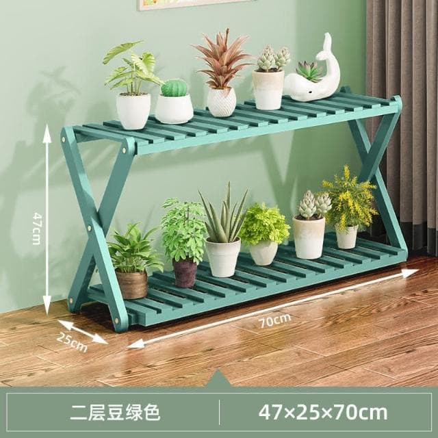 材質保證 陽臺花架子室內多層實木客廳傢用置物架多肉綠蘿花盆架裝飾植物架花架子 傢用盆栽 盆栽花架 多層花架