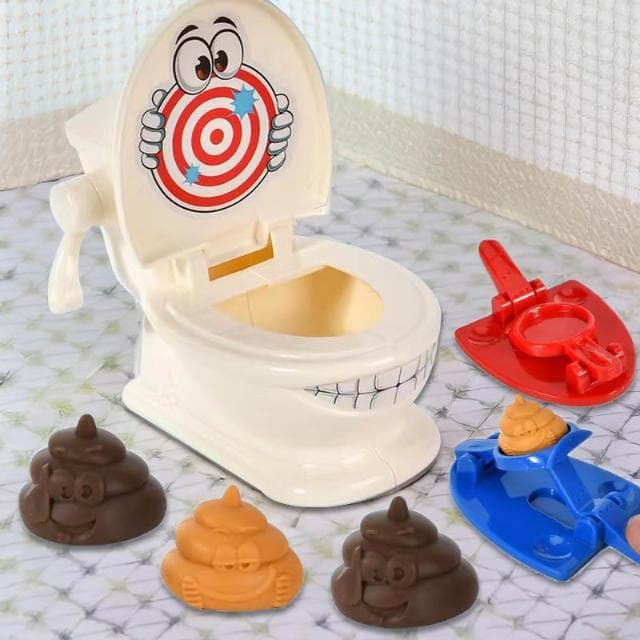 彈射便便 趣味馬桶 搞怪遊戲  大便玩具 交換禮物 聖誕禮物 生日禮物 互動遊戲 彈射 解壓 互動遊戲
