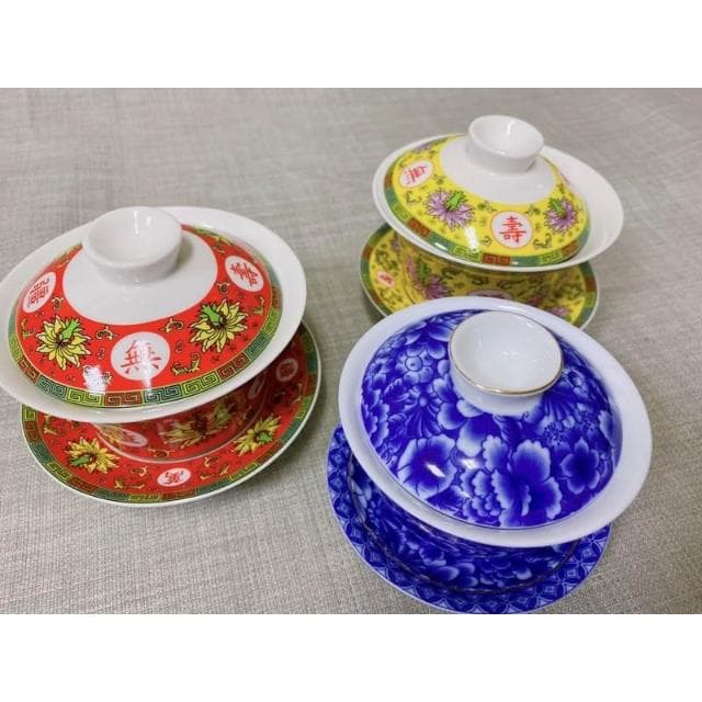 《茉莉餐具》 敬杯 敬杯 萬壽無疆 青花瓷 宴王 陶瓷杯 敬茶杯