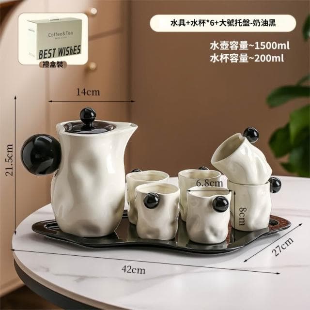 喜可xekoro喬遷新居結婚禮物杯套裝家用輕奢水杯客廳待客水壺陶瓷茶杯茶具