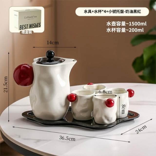 喜可xekoro喬遷新居結婚禮物杯套裝家用輕奢水杯客廳待客水壺陶瓷茶杯茶具