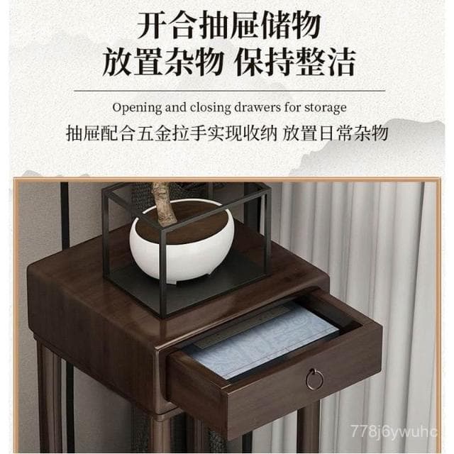 限時特惠🔥室內花架子客廳落地置物架實木新款高端擺件花盆架中式綠蘿植物架 聚寶盆架 盆栽架 展示邊桌 花瓶架 古董架