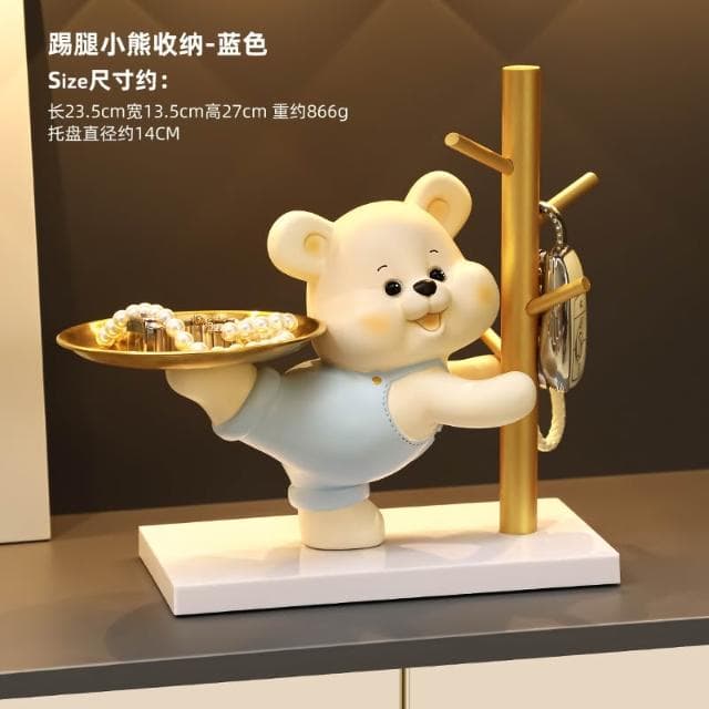 招財貓玄關鑰匙收納擺件入戶鞋櫃客廳桌面置物架家居裝飾喬遷禮品