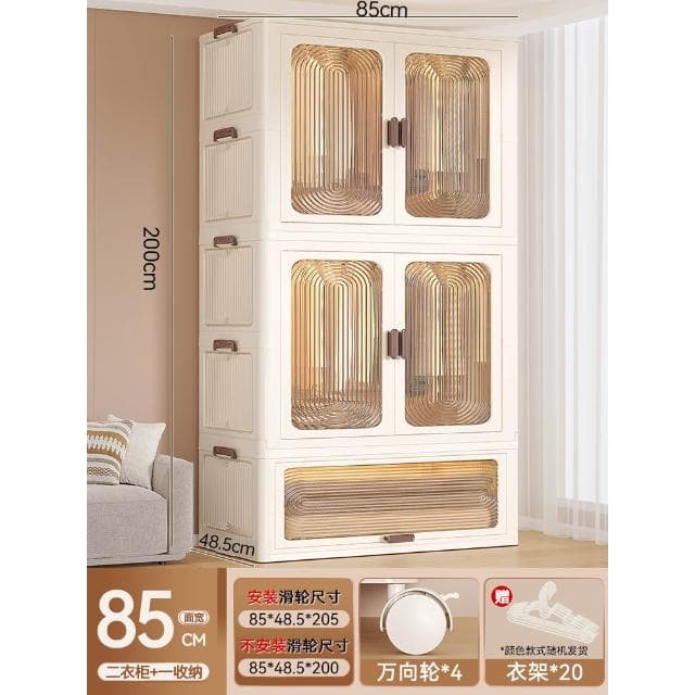 新款 免安裝 寶寶衣櫃 兒童衣服收納櫃 儲物櫃 嬰兒小衣櫥 臥室家用簡易嬰兒衣櫃 超大容量儲物櫃