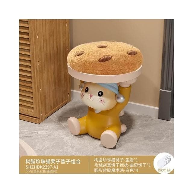 創意可愛蘑菇換鞋凳入戶玄關進門家用落地擺件搬新房喬遷新居禮物