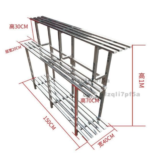 免運 陽臺落地式花盆架 花架 盆栽架 植物架 戶外花架防鏽防腐 不鏽鋼花架 不鏽鋼花架 多層置物架 園藝花架 階梯式花架