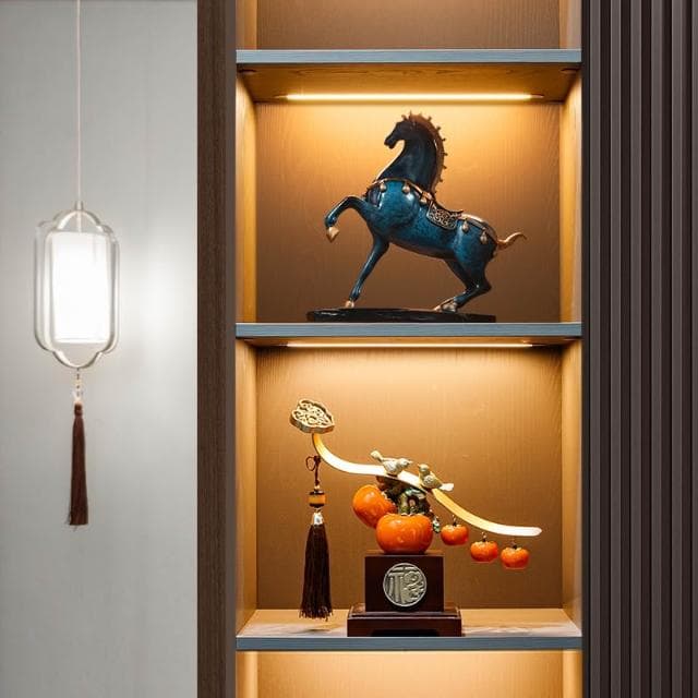 柿柿如意擺件裝飾品送人喬遷新居搬家之喜入宅全套禮品禮物2024