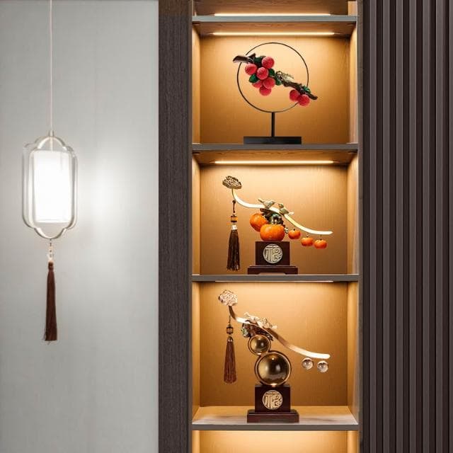 柿柿如意擺件裝飾品送人喬遷新居搬家之喜入宅全套禮品禮物2024