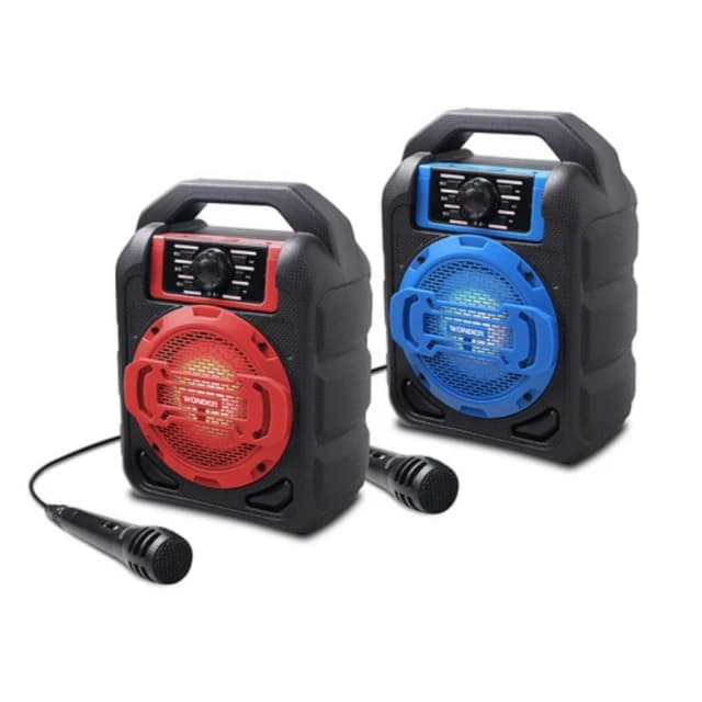 【WONDER 旺德】藍牙隨身KTV音響(WS-T034U)-藍牙/USB/TF/MP3/FM收音機