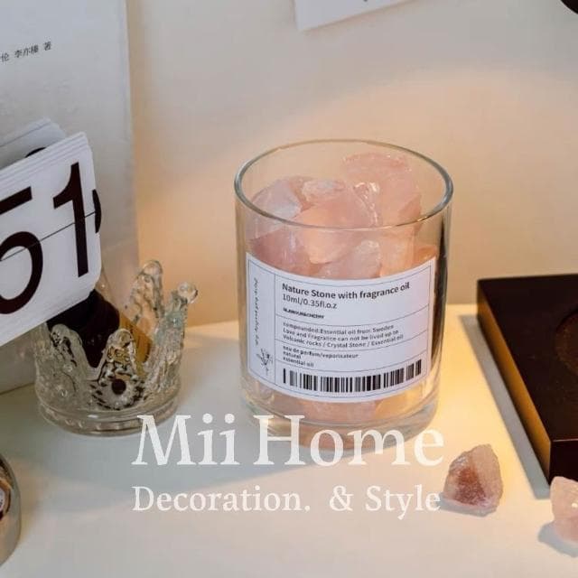 Mii厝邊 無火水晶石擴香石 水晶石香氛 擴香石禮盒 水晶擴香 擴香水晶 水晶香氛 擴香燈五行水晶情人節禮物