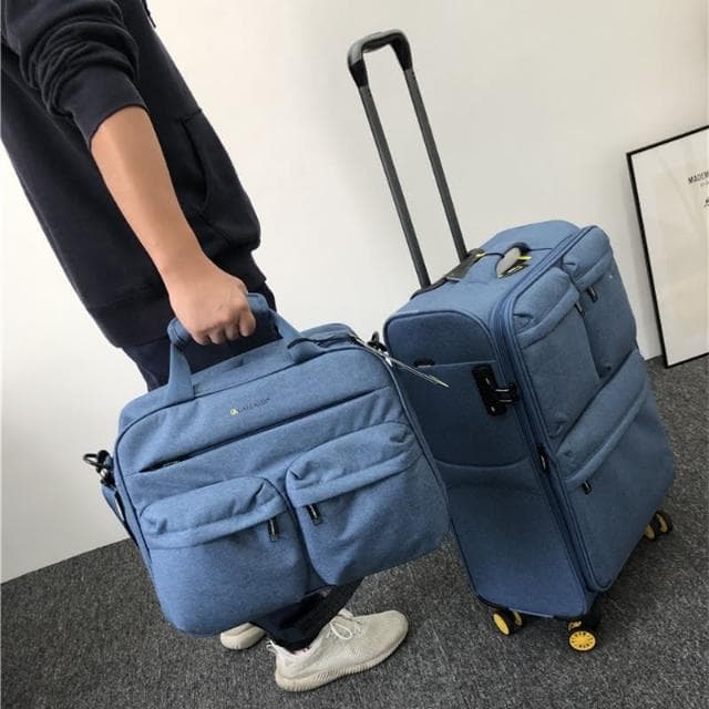 四季風家居 超輕拉桿箱28吋箱子行李箱女24吋牛津布防水旅行箱學生輕量登機箱