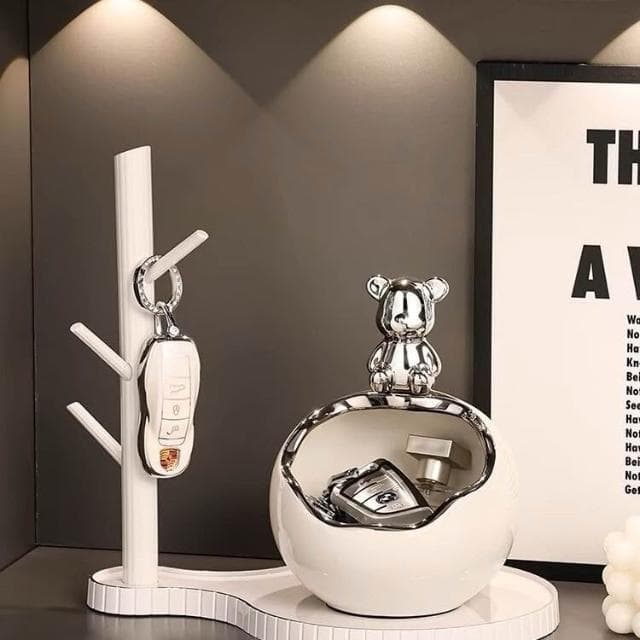 入戶玄關擺件 鑰匙收納 進門門口鞋櫃客廳裝飾品 喬遷新居禮品 鑰匙收納 玄關收納 鑰匙架 桌上收納 房間擺設