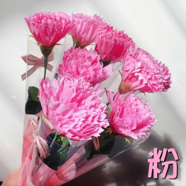 〔小島百貨〕單色36支 康乃馨 玫瑰花 香皂花 貼紙訂製 活動節慶 長輩送禮 婚禮小物 畢業禮物 母親節禮物