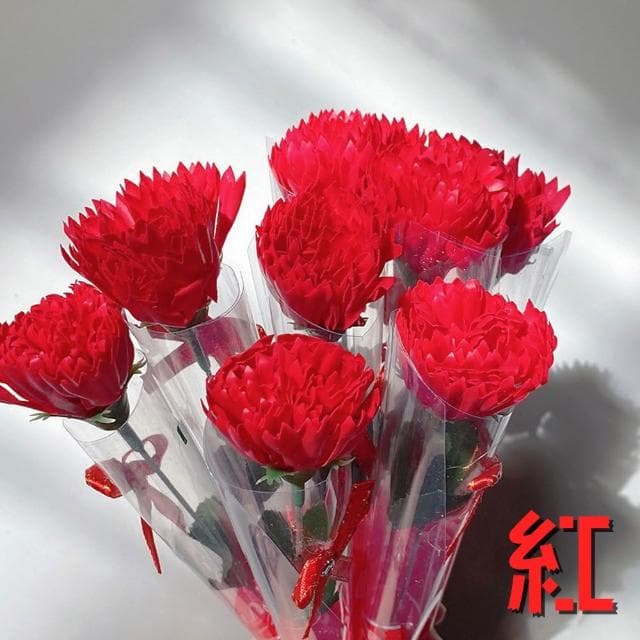 〔小島百貨〕單色36支 康乃馨 玫瑰花 香皂花 貼紙訂製 活動節慶 長輩送禮 婚禮小物 畢業禮物 母親節禮物