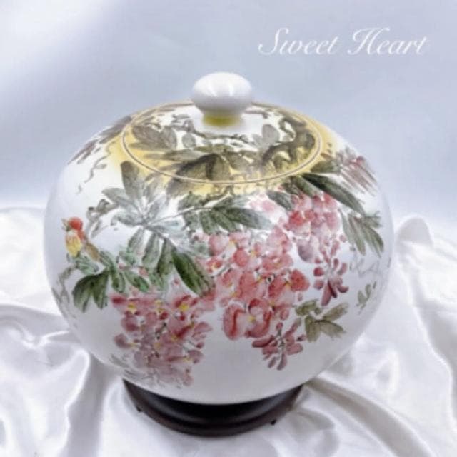 【田芯】Sweet Heart 田芯精品 鶯歌手工彩繪陶瓷🥰紫藤花 鳥語花香 實品拍攝