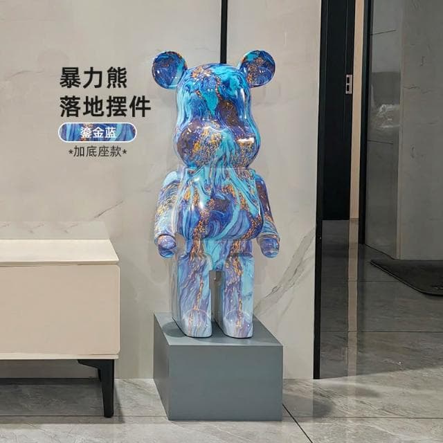 桃甜也居家生活 網紅暴力熊存錢筒落地大擺飾客廳家居電視櫃裝飾新家喬遷新居禮品