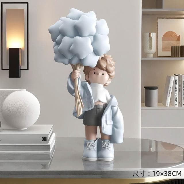 桃甜也居家生活 奶油風女孩擺飾客廳電視櫃酒櫃玄關家居裝飾品高級感生日喬遷禮物