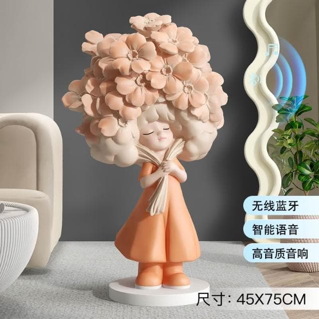 桃甜也居家生活 奶油風女孩擺飾客廳電視櫃酒櫃玄關家居裝飾品高級感生日喬遷禮物