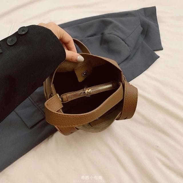 希西小包商 側背包女 水桶包 斜背包女 小方包菜籃包包包女斜背包韓國復古情人節禮物生日禮物 C278