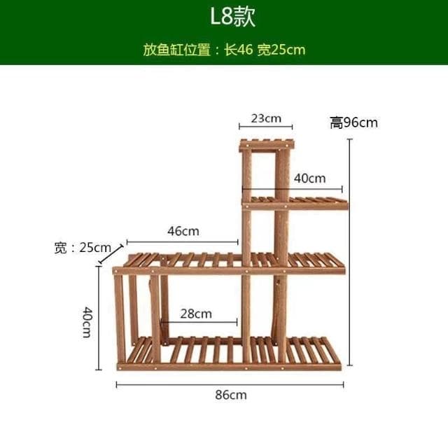 廠家直發 花架客廳 魚缸花架子多層 特價陽臺置物架 落地式置物架 實木盆栽植物置物架 室內置物架