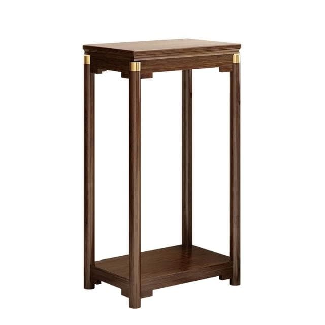 輕奢中式竹制花台加寬魚缸架花架家用客廳盆栽置物架陽臺植物架