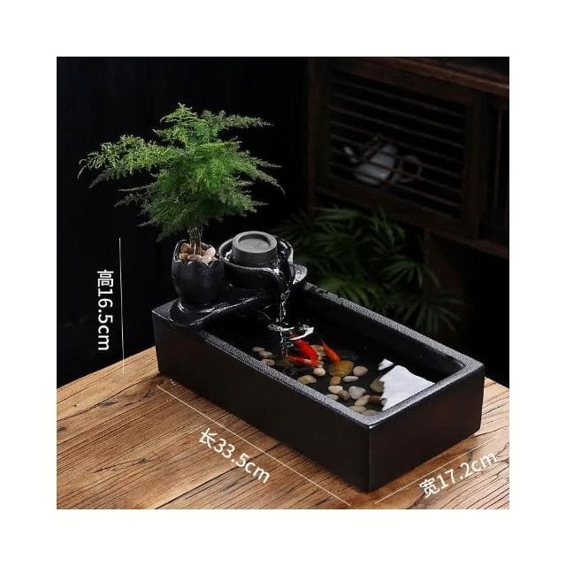 流水生財 循環水招財 風水球噴泉 辦公室桌面茶几小擺件 開業喬遷禮物 時來運轉 療癒小物 辦公室風水陶瓷擺件