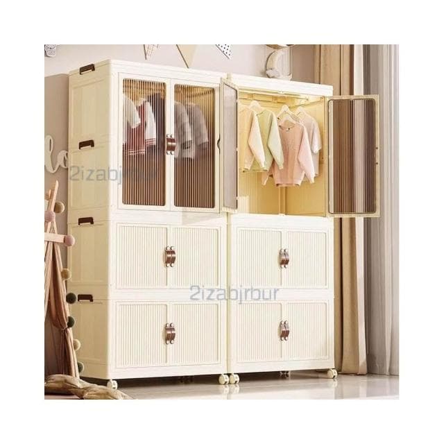 收納櫃 收納 兒童衣服收納櫃 傢用收納箱 寶寶衣櫃 免安裝嬰兒小衣櫥 零食儲物櫃子 衣物收納