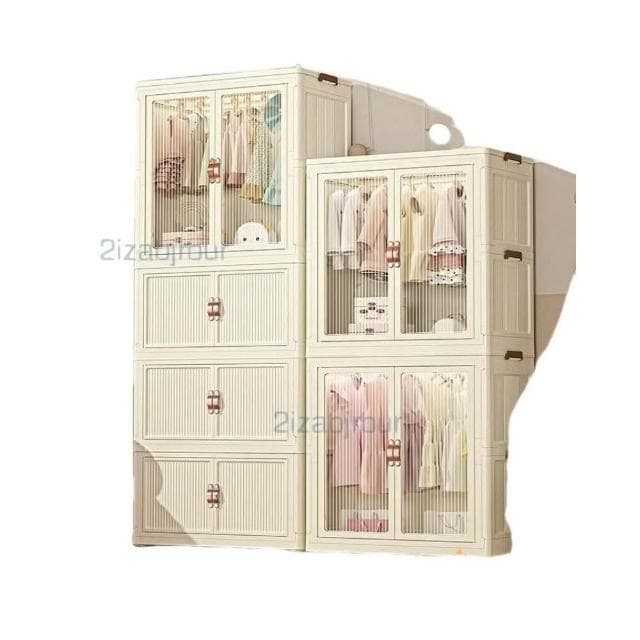 收納櫃 收納 兒童衣服收納櫃 傢用收納箱 寶寶衣櫃 免安裝嬰兒小衣櫥 零食儲物櫃子 衣物收納