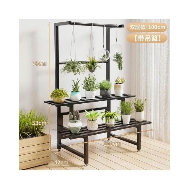 鐵藝陽臺花架 落地花架 花盆架 不鏽鋼 盆栽架 多肉架 置物架 陽臺置物架 花架 植物架 不鏽鋼架 戶外花架