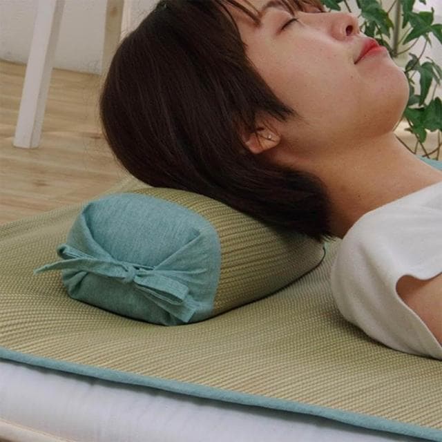 【IKEHIKO】藺草角枕Rhythm 30x15x8-10cm|午睡神器高度可調 天然素材綠色商品 透氣清爽不悶熱 淨化空氣消除異味