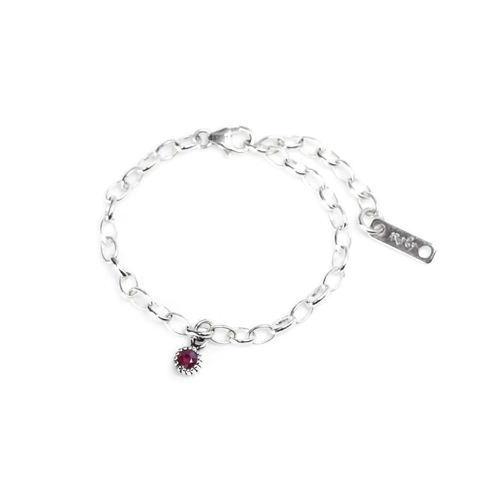 【ART64】寶寶純銀手鍊 彌月禮盒 12款天然石任選 新生兒禮物/兒童生日禮推薦(附提袋與擦銀布)