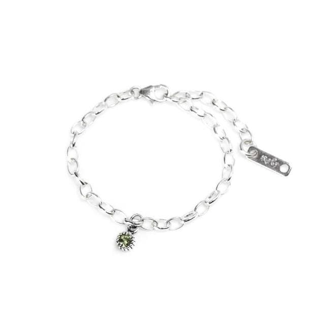 【ART64】天然石純銀寶寶手鍊 彌月禮盒 12款誕生石設計 新生兒/兒童生日祝福禮首選(附禮物提袋與擦銀布)