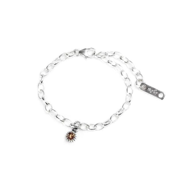 【ART64】天然石純銀寶寶手鍊 彌月禮盒 12款誕生石設計 新生兒/兒童生日祝福禮首選(附禮物提袋與擦銀布)