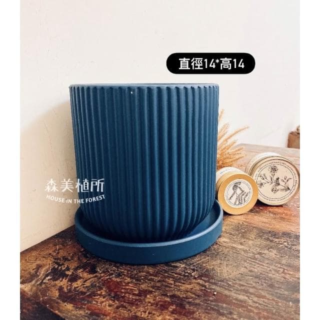 陶盆 簡約線條盆 北歐INS風 觀葉植物 水泥盆 盆器 盆栽