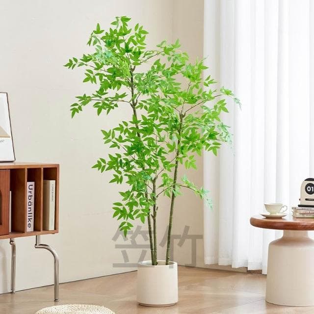 含票 仿真植物 仿真花 仿真南天竹ins風落地式盆栽客廳室內仿真綠植大型推薦清新高端仿真綠植