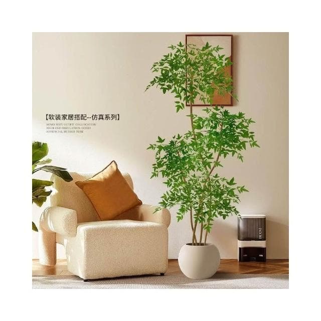 免運 仿真南天竹 仿真綠植 客廳裝飾 服裝店裝飾 日式侘寂風 商場裝飾 落地擺件 室內大型仿生盆栽花 樹假植物裝飾