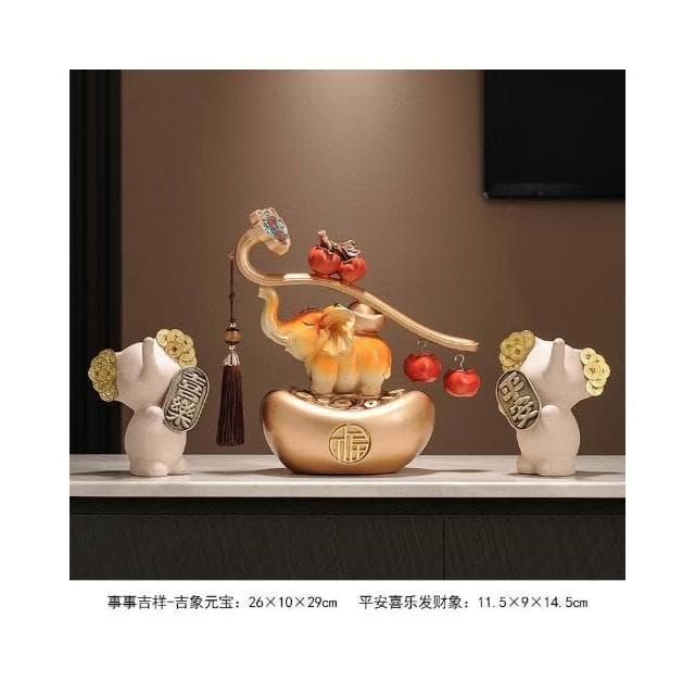 五福臨門葫蘆招財擺件玄關客廳新中式搬家禮物喬遷之喜新居禮品