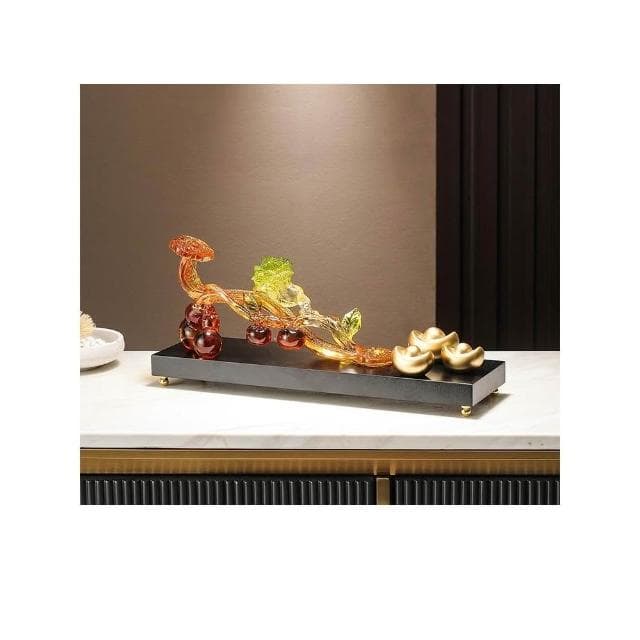 葫蘆柿柿如意白菜擺件中式客廳裝飾玄關禮物喬遷新居搬家之喜禮品