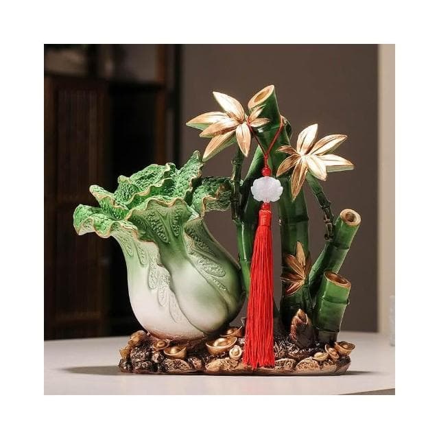 招財白菜擺件百財節節高升客廳玄關辦公桌面裝飾喬遷禮品開業禮物
