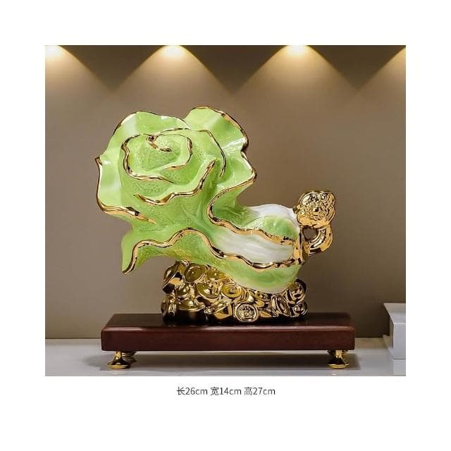 辦公室如意白菜擺件高檔客廳玄關酒櫃裝飾品開業喬遷之喜入宅禮物