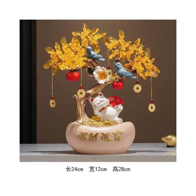 招財進寶搖錢發財樹客廳玄關電視櫃酒櫃家居裝飾品擺件喬遷禮物