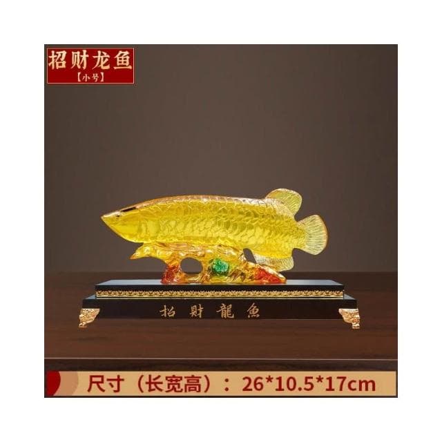 招財金龍魚擺件高檔喬遷禮品招財魚客廳辦公室裝飾店鋪開業禮品