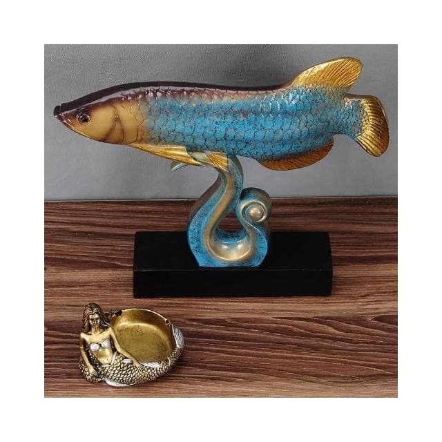 高檔金龍魚擺件 喬遷開業結婚禮物客廳電視櫃家居酒櫃裝飾品擺設